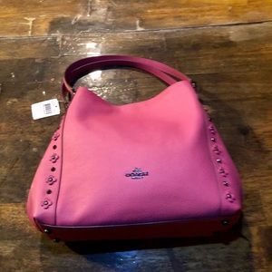 🌸COACH F37700🌸 New EDIE SHOULDER FLORAL RIVETS